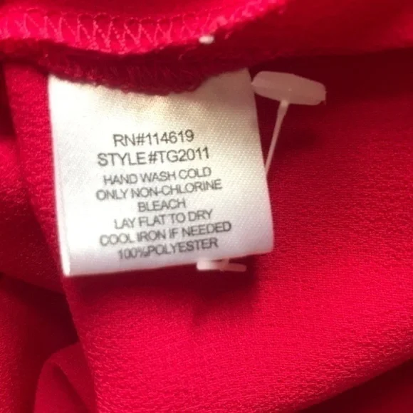 🔥Semi-Sheer Deep Pink Blouse - Picture 5 of 5